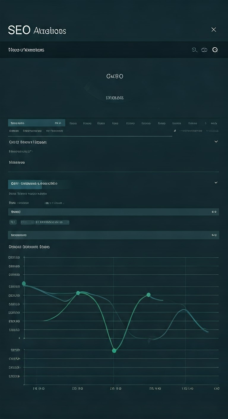 SEO metrics and trends dashboard