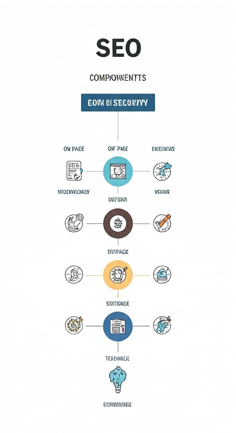 Visual representation of SEO components