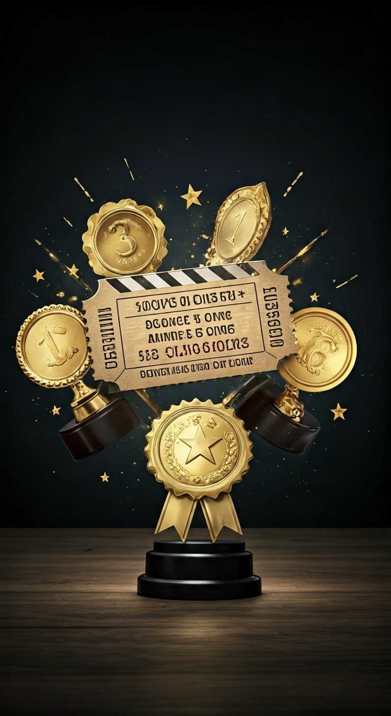 Movie ticket with awards