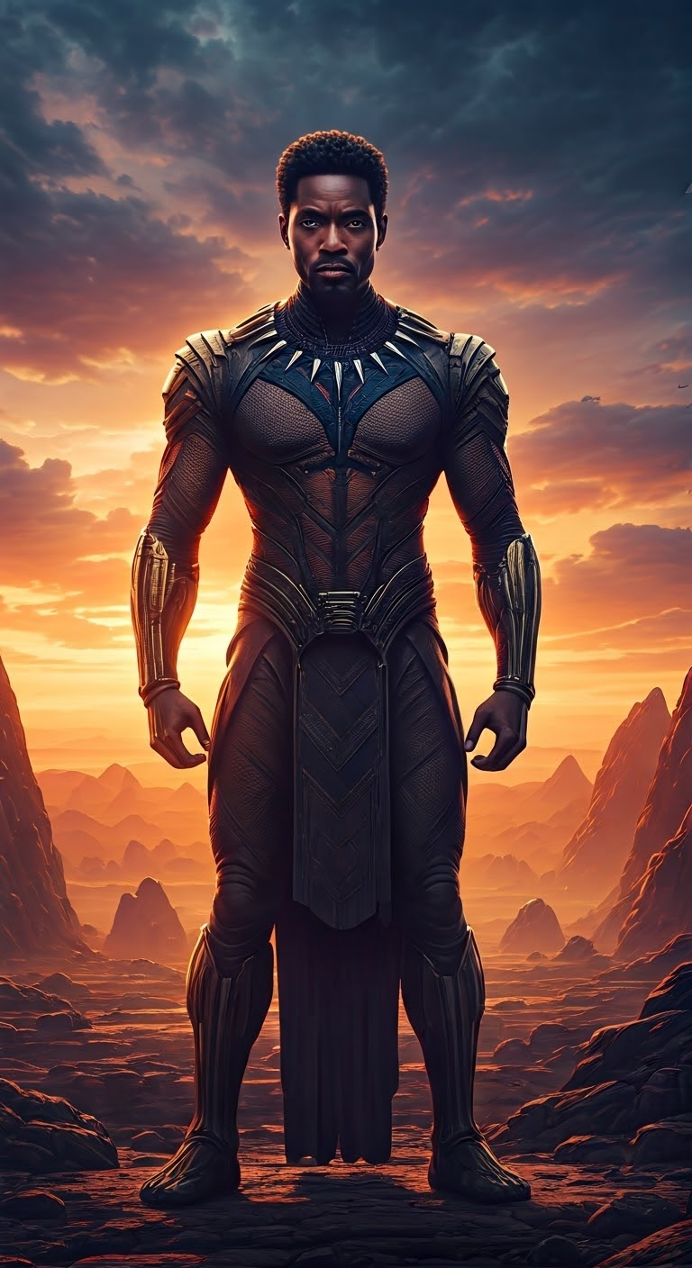 Futuristic Wakanda landscape