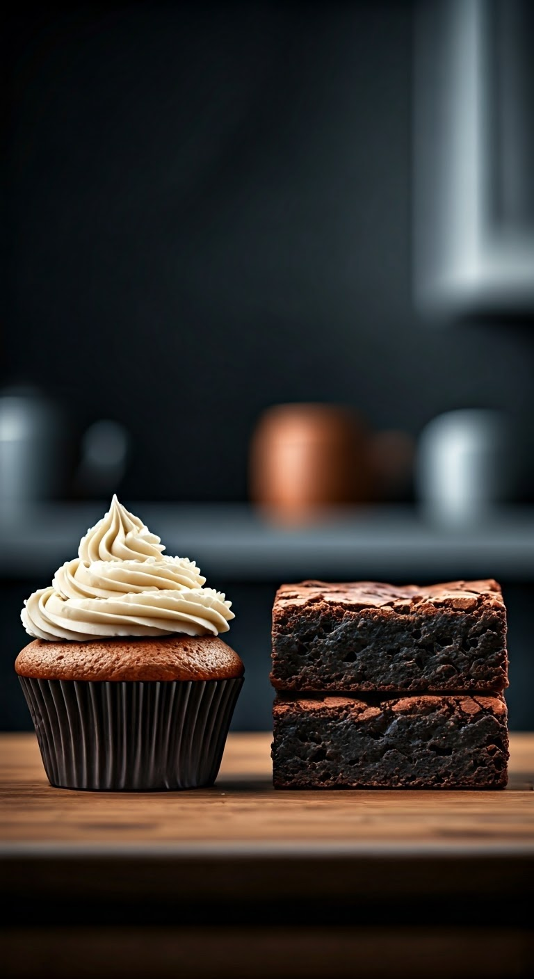 Cupcake and brownie showdown