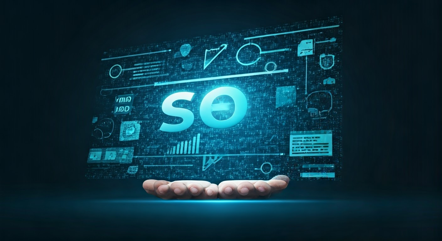 Captivating SEO concept illustration