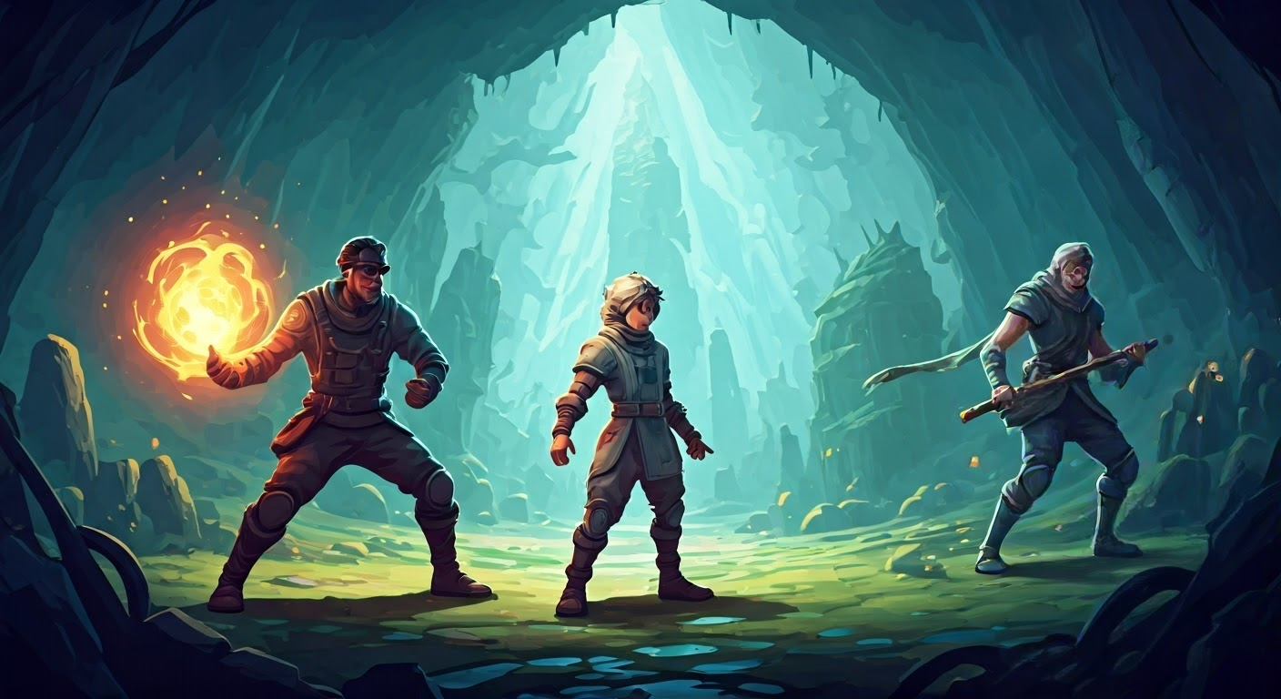 Mario and friends showcasing abilities