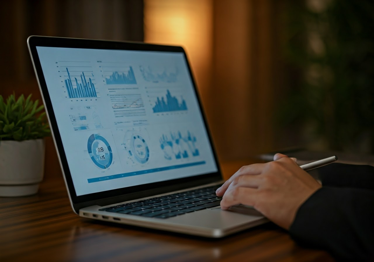 Digital marketing expert assessing SEO