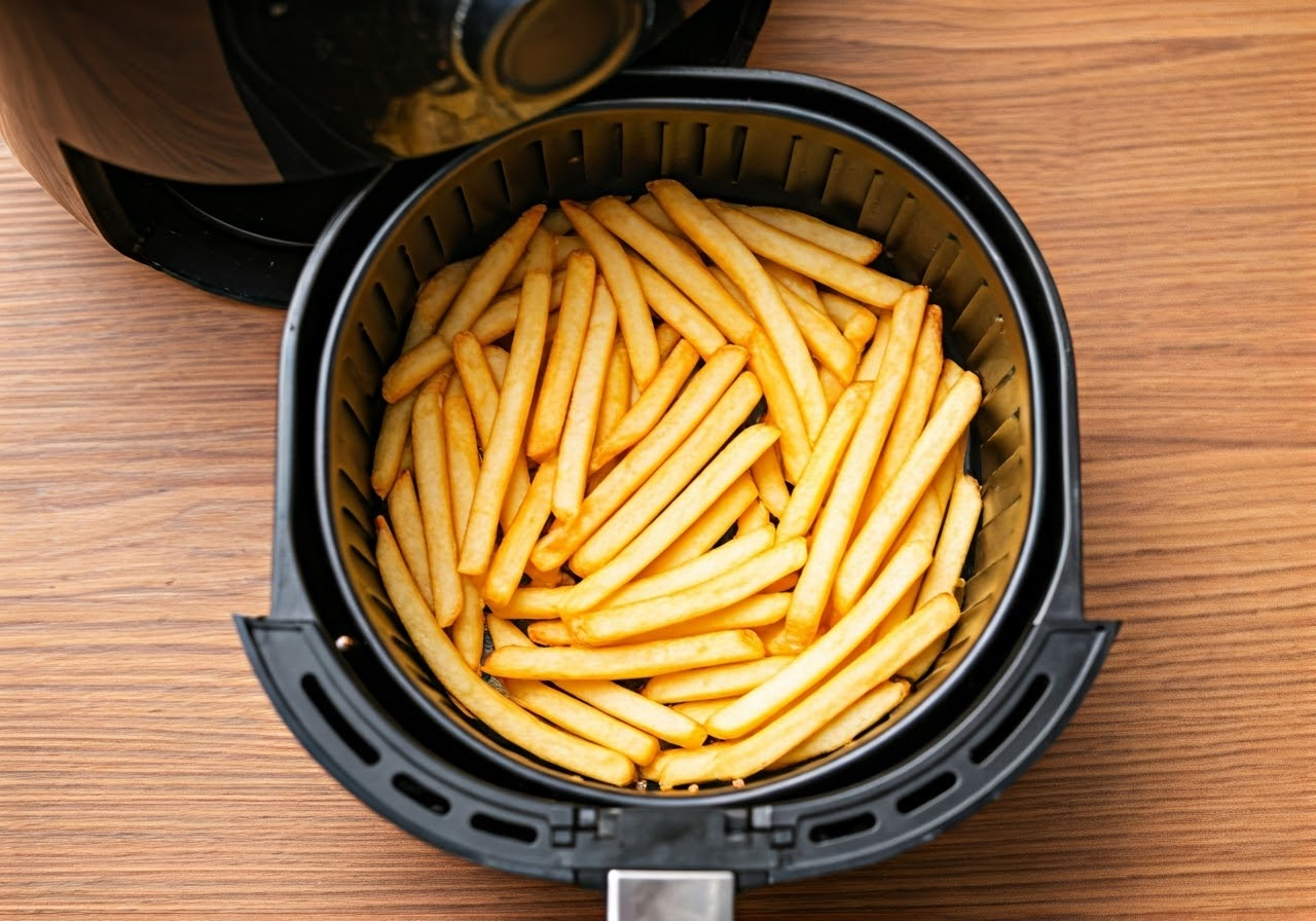 Air fryer with crispy fries