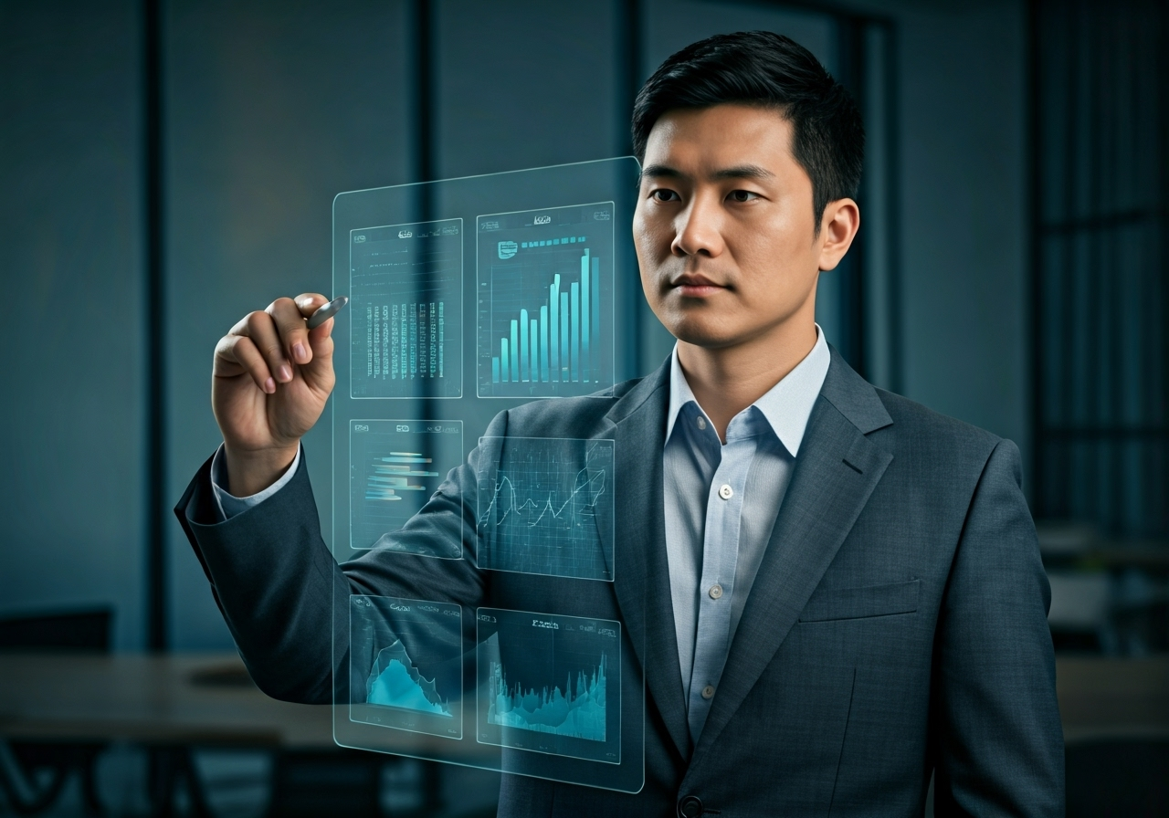 Marketer analyzing 2025 SEO data