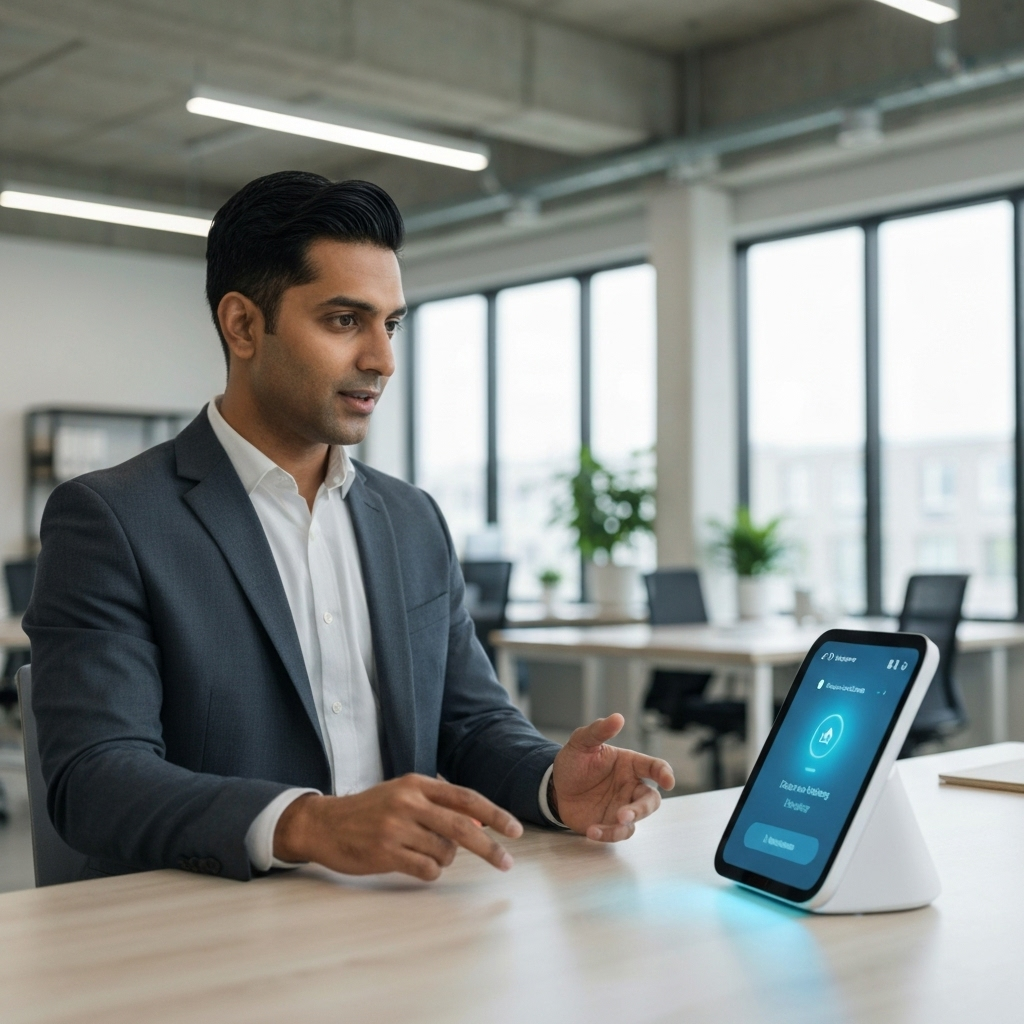 Mortgage professional using AI assistant