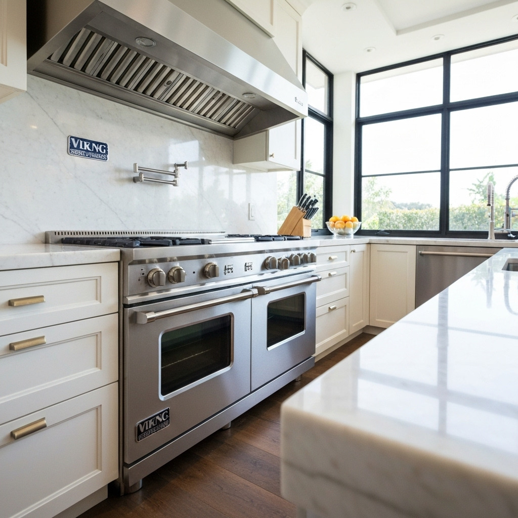 Viking oven in luxury kitchen