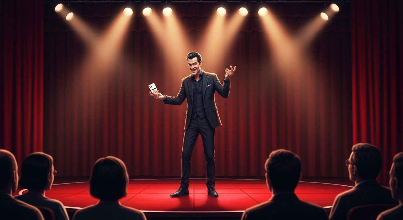 Mentalist performing on stage