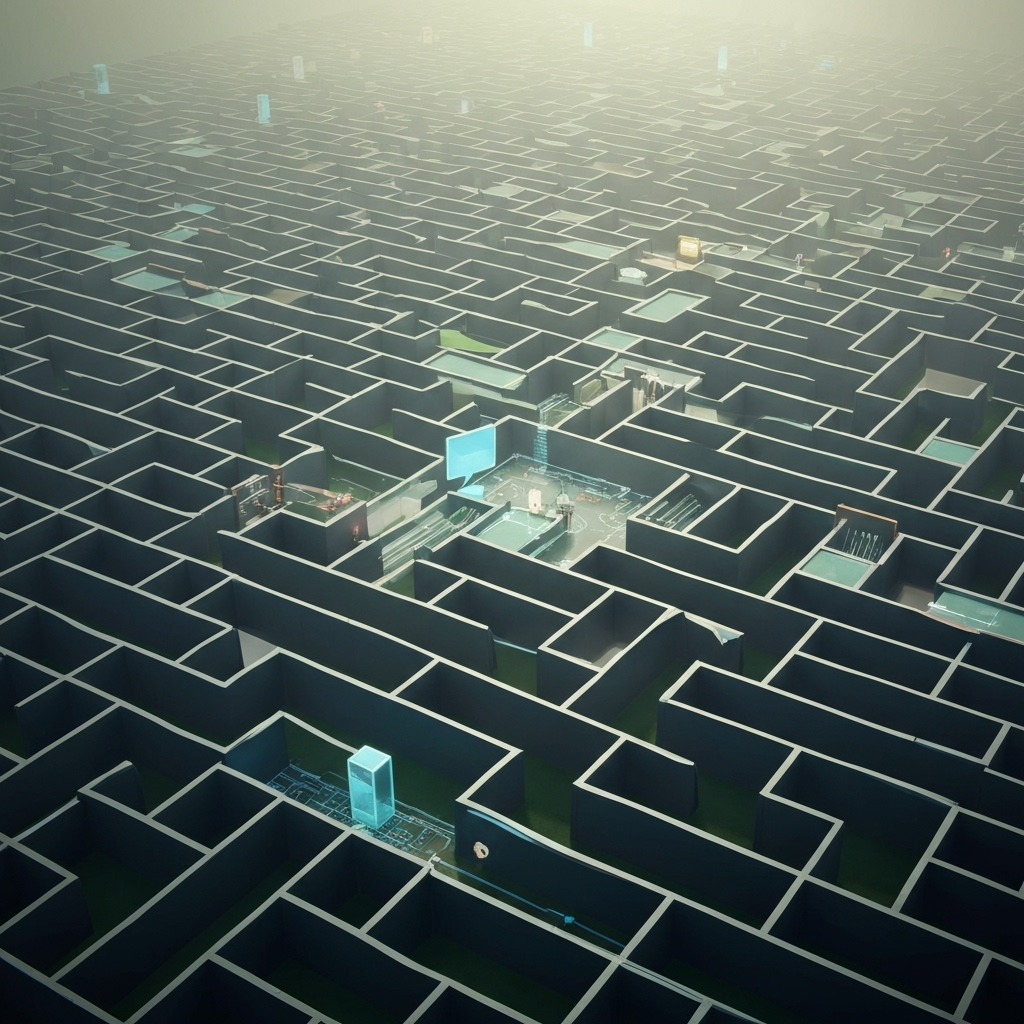 Maze showing chatbot limitations