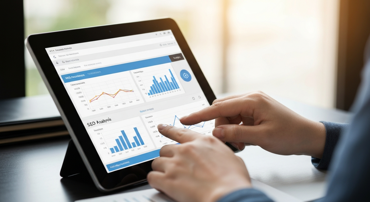 Herramientas análisis SEO en tablet